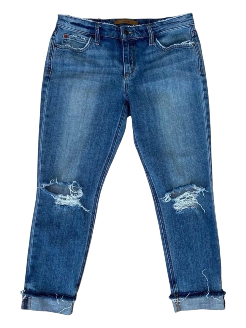Joe’s jeans collector edition the Billie boyfriend slim ankle crop ripped W28